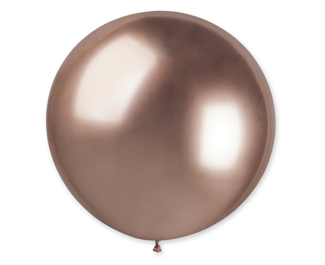 Balony Gemar, kula shiny 0,80m różowo-złota, 1szt. KK