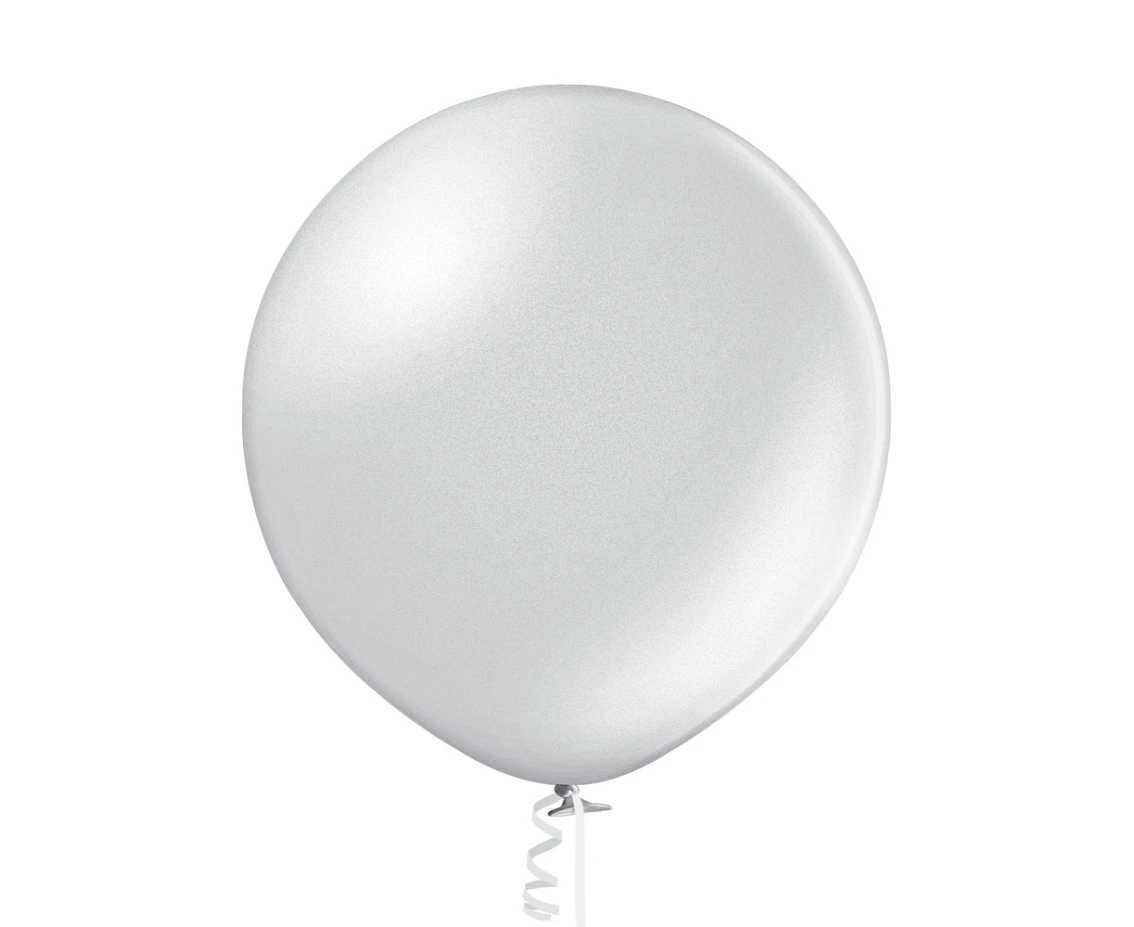 Balony Belbal 24", B250, (metallic silver) metalik srebrne, 1szt.