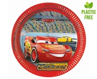Talerzyki papierowe Cars 3 (Disney), next generation  23cm, 8 szt. (plastic-free) KK