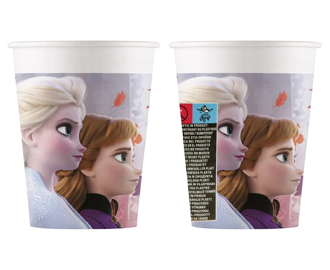 Kubeczki papierowe (WM), Frozen 2 (Disney), 200ml, 8 szt. (SUP label) KK