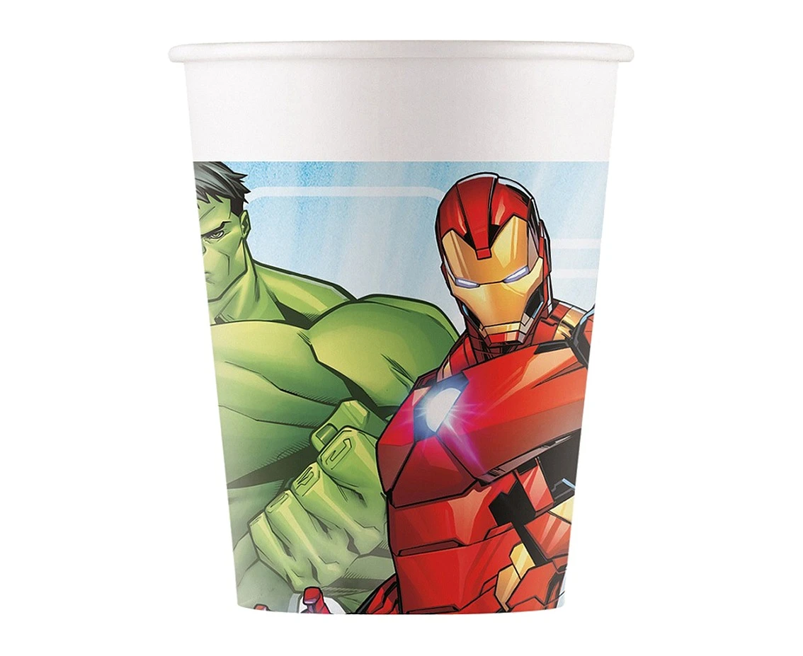 Kubeczki papierowe (WM), Mighty Avengers (Marvel), 200ml, 8 szt. (SUP label) KK