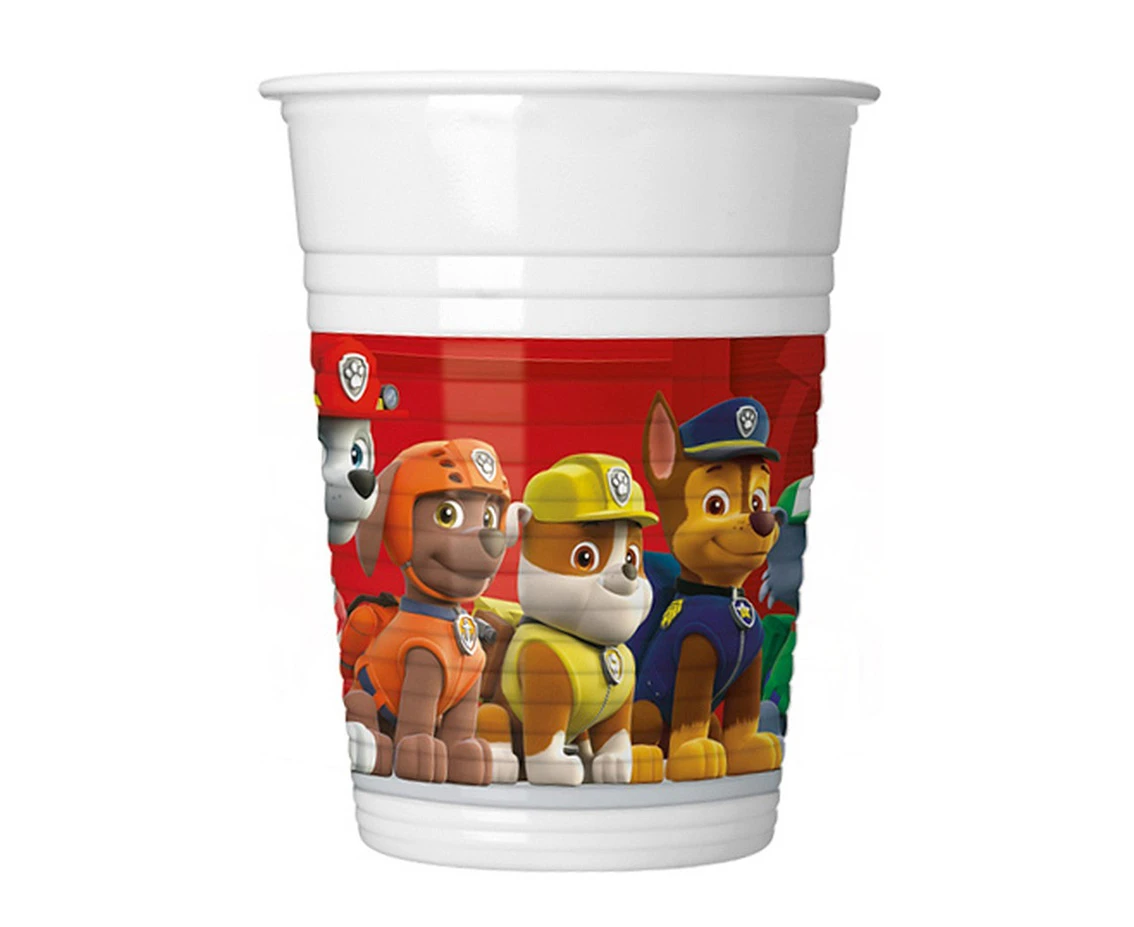 Kubeczki plastikowe (WM), Paw Patrol - Ready for Action (Nickelodeon), 200ml, 8 szt. (SUP label) KK