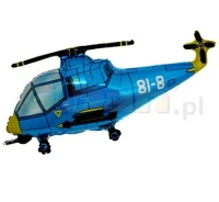 Balon foliowy 14" FX - Helikopter (niebieski), niepakowany