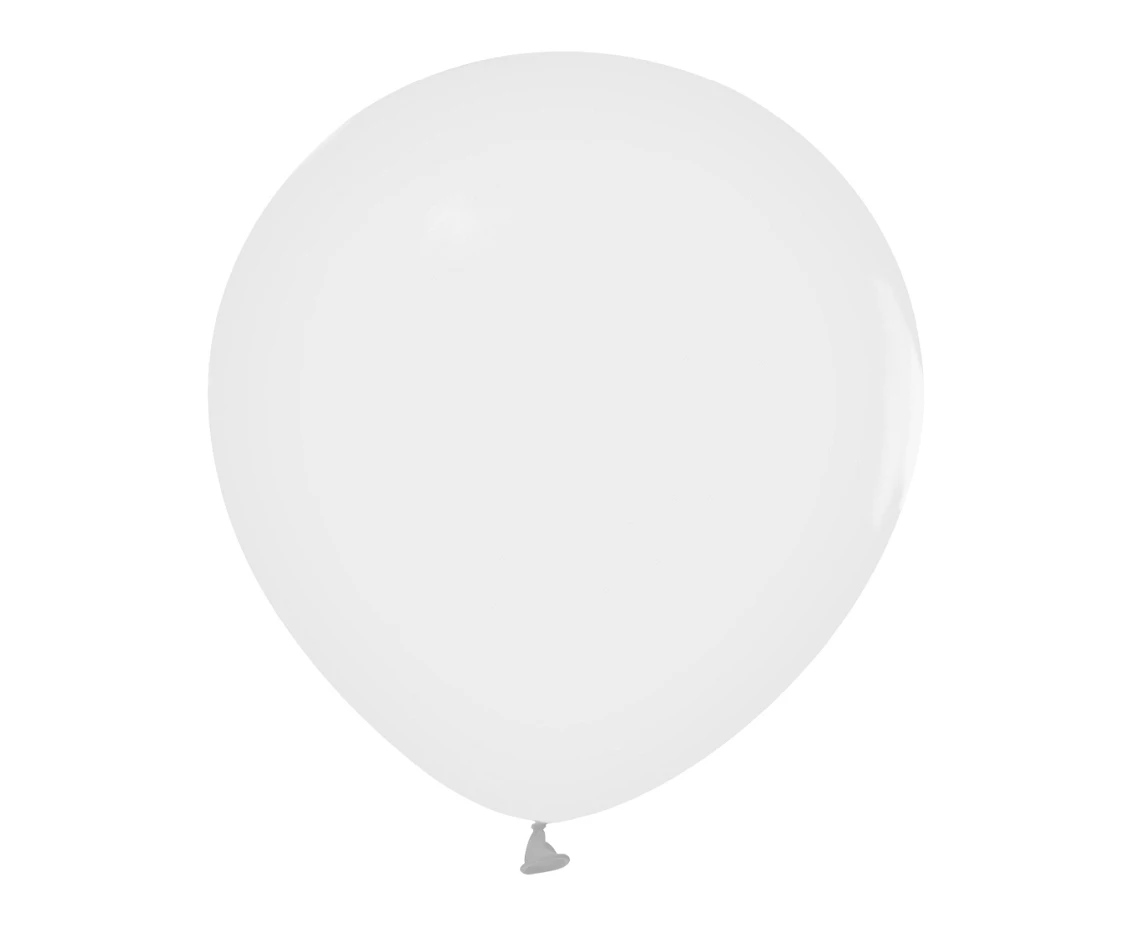 Balony B&C 5", pastel białe, 20szt.