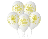 Balony Gemar 12", pastel premium chrzest, 25szt. KK