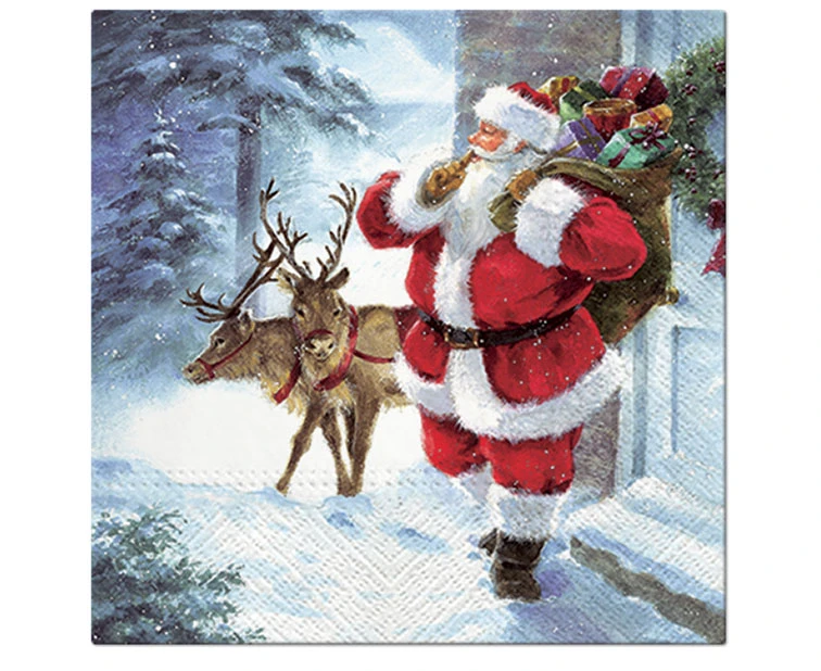 Serwetki papierowe Santa is coming 33x33 cm/ 20 szt.