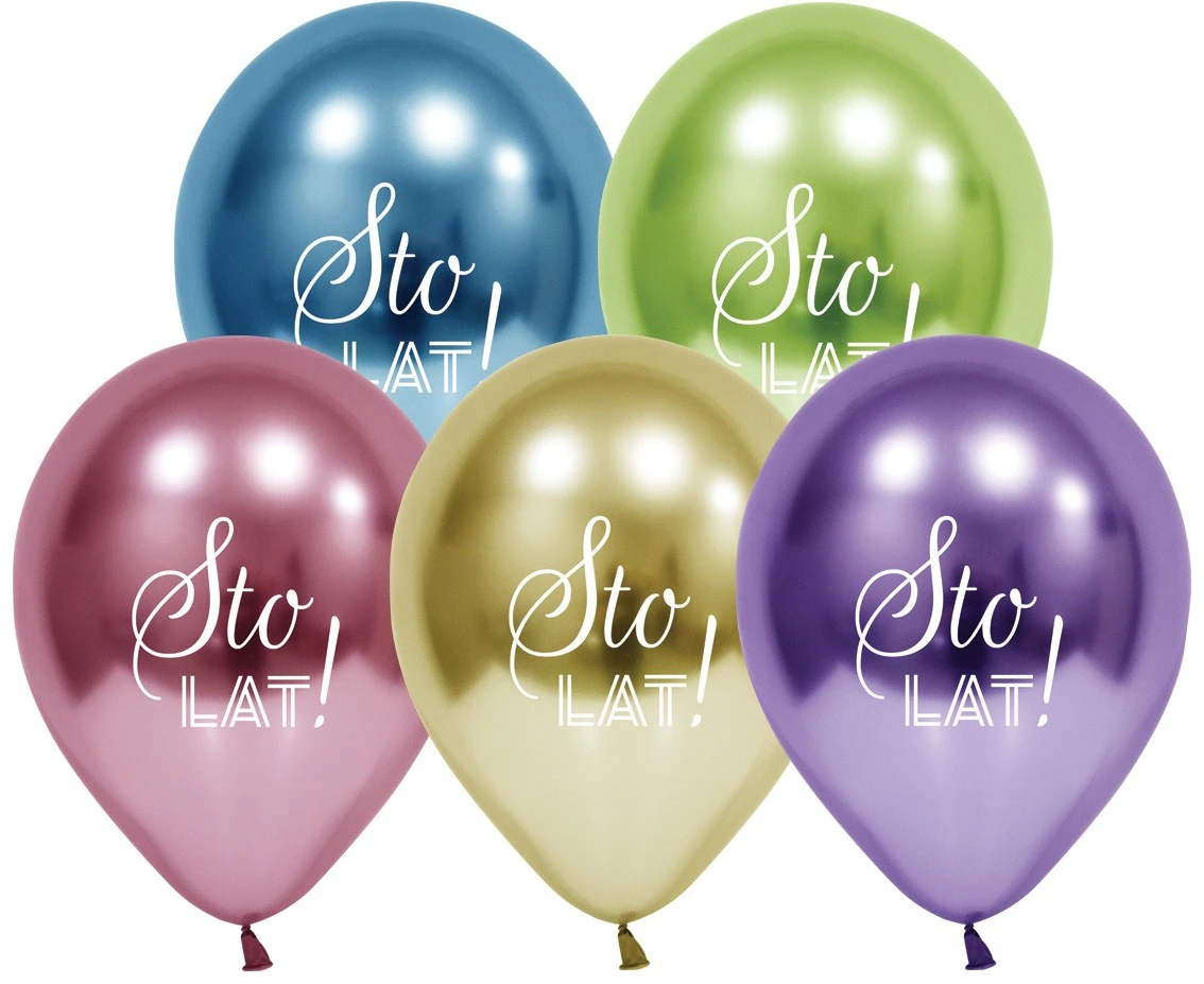 Balony B&C 12", Sto Lat platyna, 5szt.