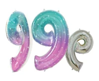 Balon foliowy Cyfra 9, Kosmos, 78 cm KK