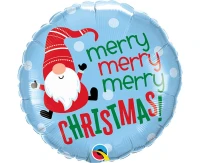 Balon foliowy 18" QL RND "Merry Christmas" (Skrzat) KK