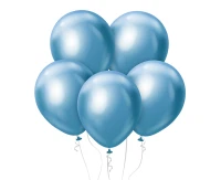 Balony B&C 12", platyna jasnoniebieskie, 7szt.
