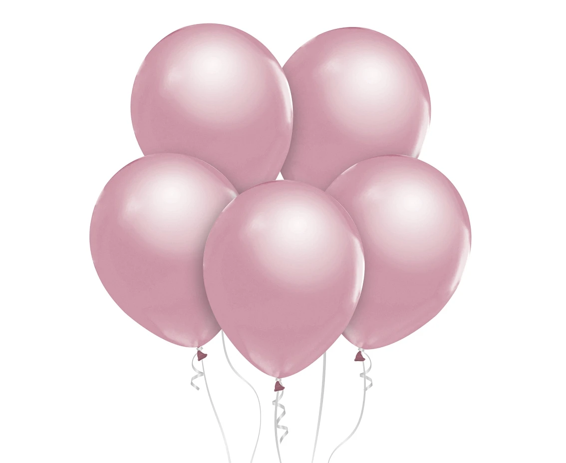 Balony B&C 12", metalik jasnoróżowe, 50szt.