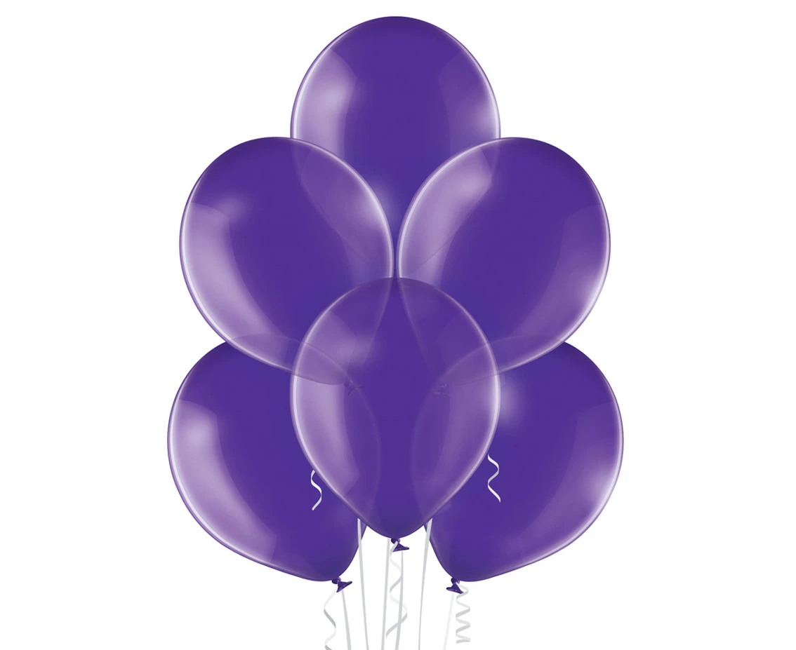 Balony Belbal 12", B105-023, (crystal quartz purple) crystal fioletowe, 100szt. KK