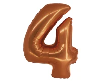 Balon foliowy Smart, Cyfra 4, miedziana, 76 cm KK
