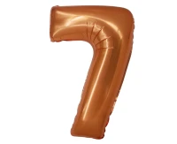 Balon foliowy Smart, Cyfra 7, miedziana, 76 cm KK