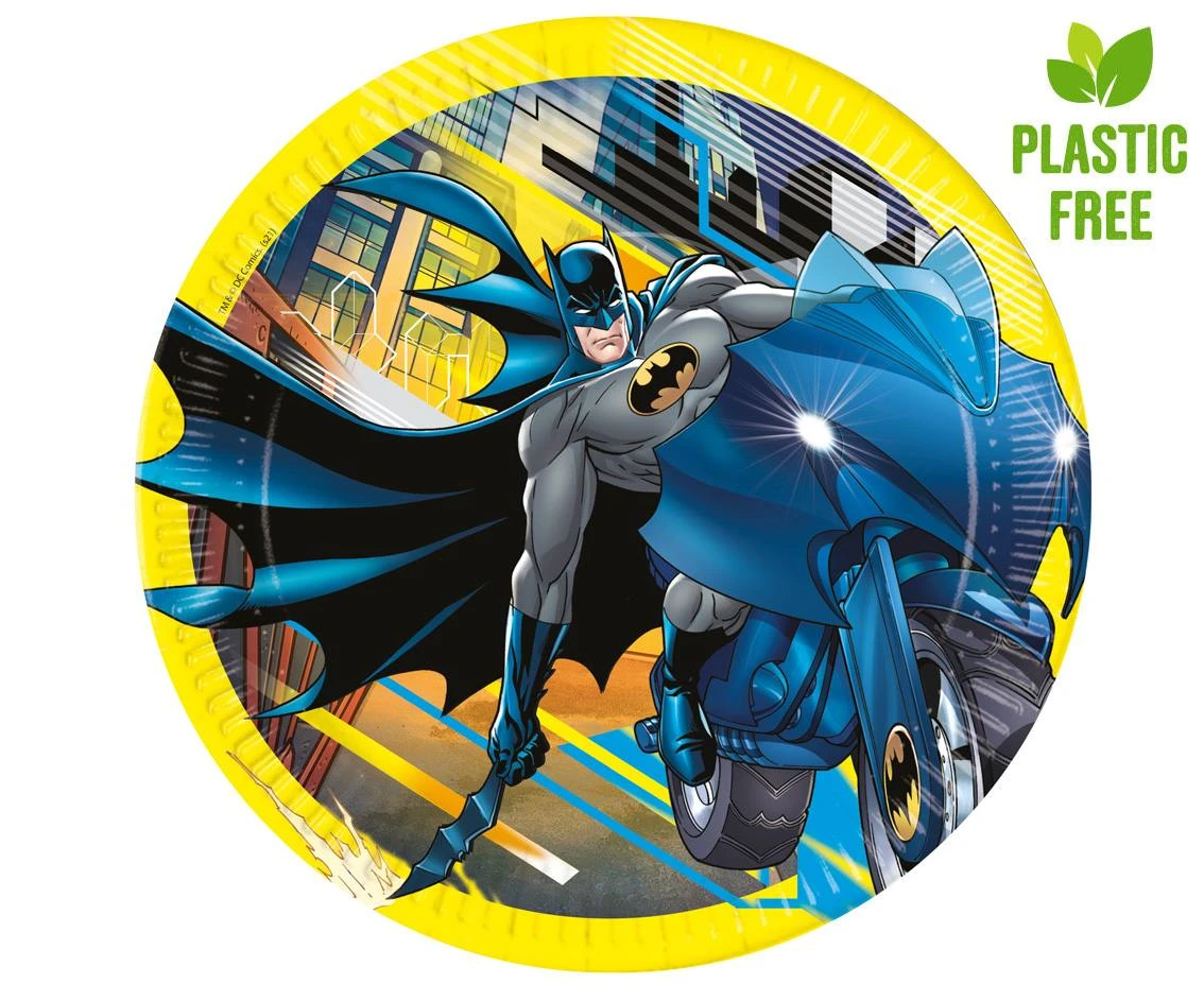 Talerzyki pap. Batman Rogue Rage, next generation, 23 cm, 8 szt. (plastic-free)