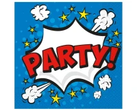 Serwetki papierowe "Boom Party", rozm. 33 x 33 cm, 20 szt. KK