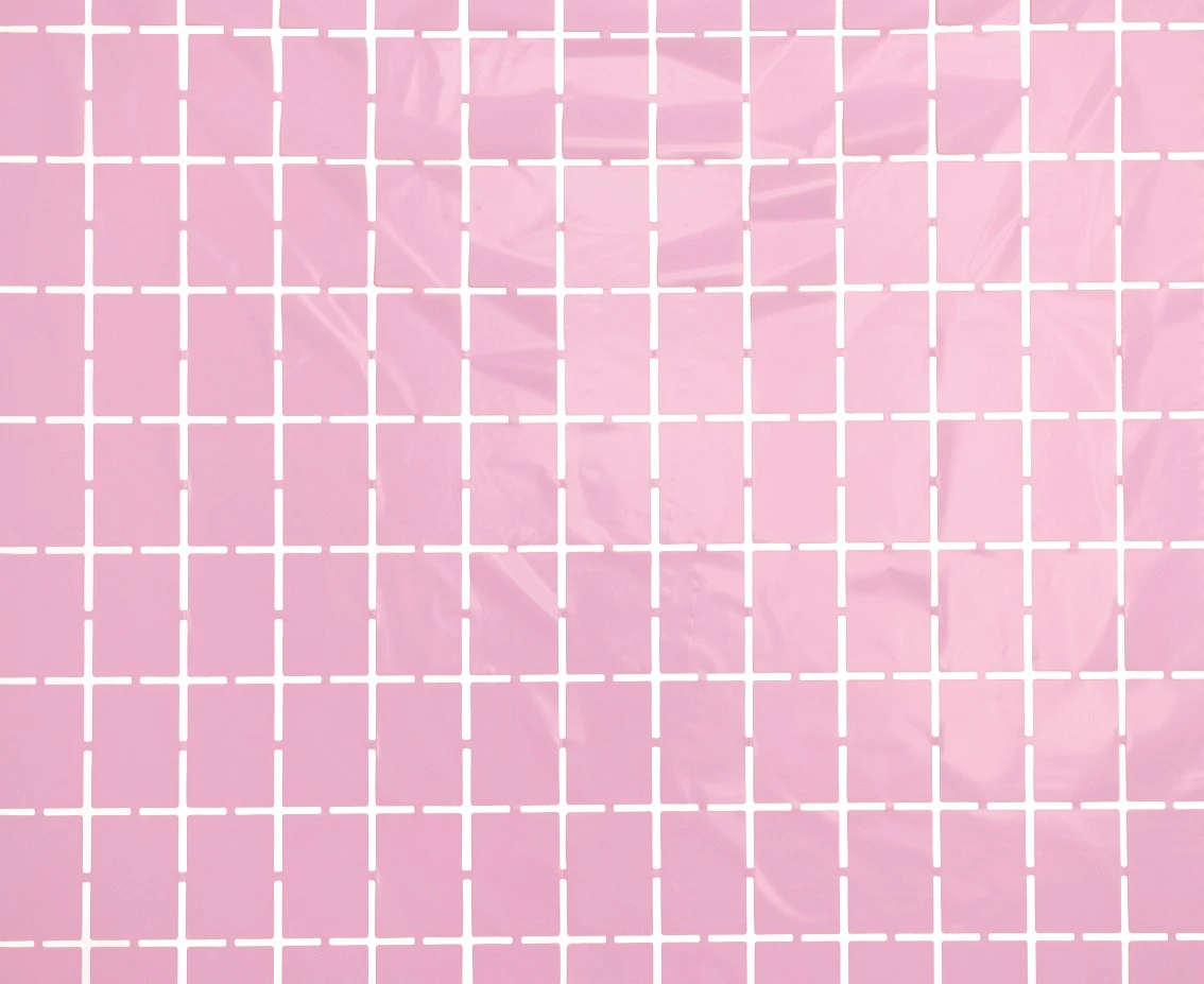 Kurtyna Kwadrat, pastelowa jasnoróżowa, 100x200 cm KK
