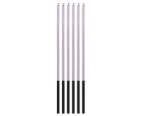 Świeczki B&C Magiczny Płomień, liliowe, 3x3x150mm, 6 szt. KK