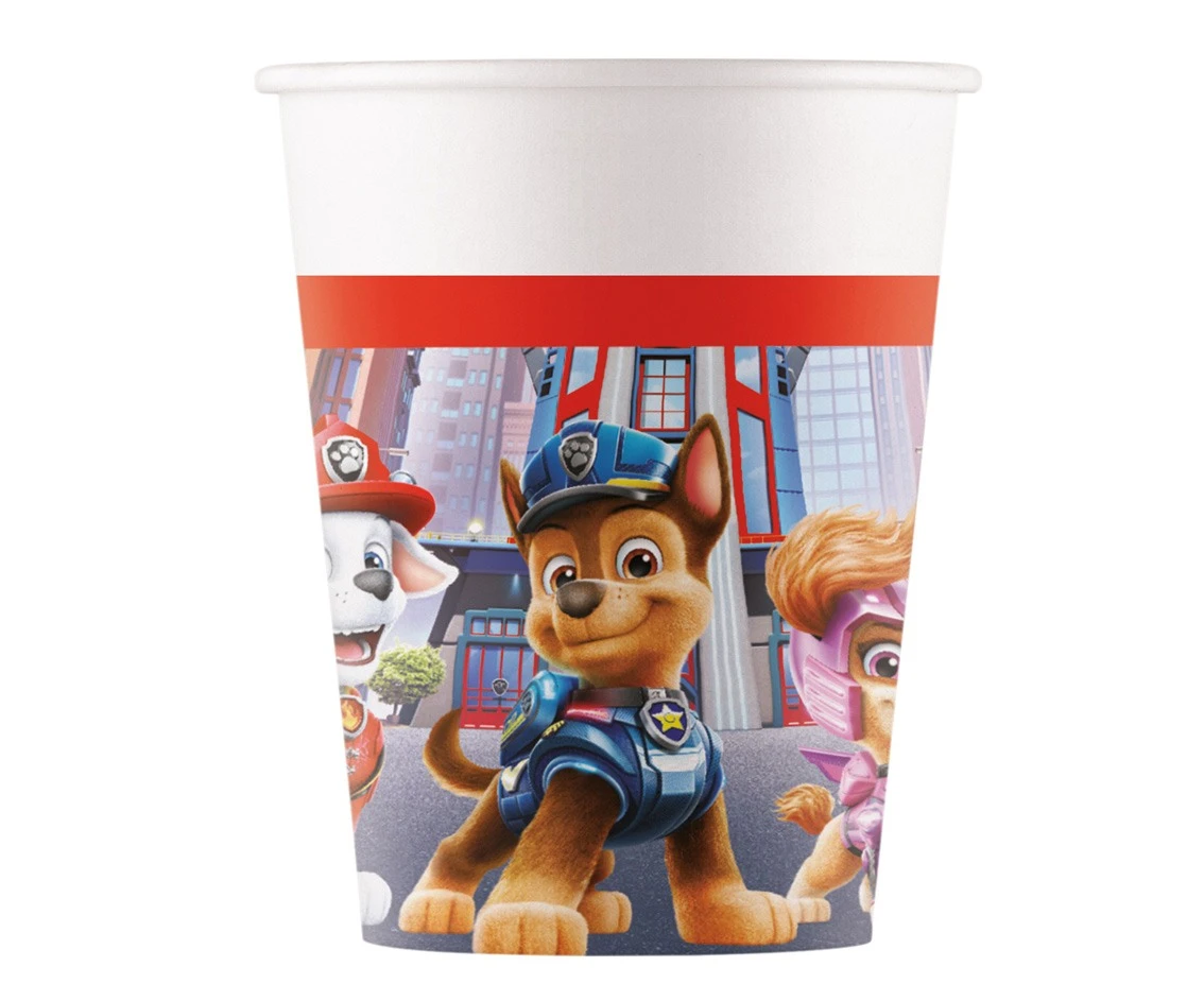 Kubeczki papierowe (WM) Paw Patrol: The Movie, 200ml, 8 szt. (SUP label) KK