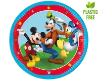Talerzyki papierowe Mickey Rock The House, next generation, 23 cm, 8 szt. (plastic-free) KK