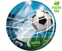 Talerzyki papierowe Soccer Fans (next generation) 23 cm, 8 szt. (plastic-free)