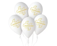 Balony Gemar 13", pastel premium hel first communion, 5szt. KK