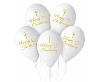 Balony Gemar 13", pastel premium hel happy christening, 5szt. KK