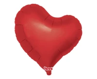 Balon Ibrex Hel, serce Sweet 18", Metallic Rubi Red, 5 szt.