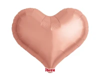 Balon Ibrex Hel, serce Jelly 18", Metallic Rose Gold, 5 szt.