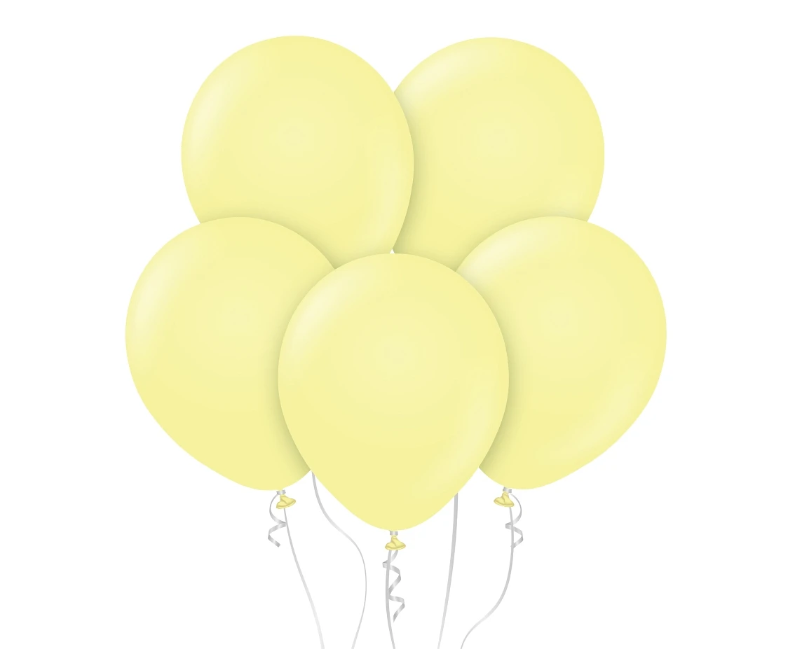 Balony B&C 12", macaron żółte, 50szt. KK