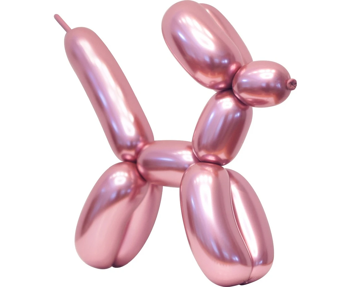 Balony B&C, do modelowania platyna jasnoróżowe, 50szt.