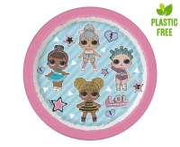 Talerzyki papierowe LOL Surprise, 18 cm, 8 szt. (plastic-free) KK