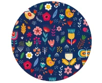 Talerzyki papierowe Kolekcja Summer - Have fun (dark), 18 cm/ 6 szt. KK