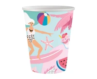 Kubeczki pap. Kolekcja Summer - Let''s Party (surfing), 250 ml/ 6 szt. KK