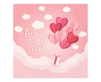Serwetki Kolekcja Love Is In The Air (różowe), certyfikat FSC, 33x33 cm/ 20 szt. KK