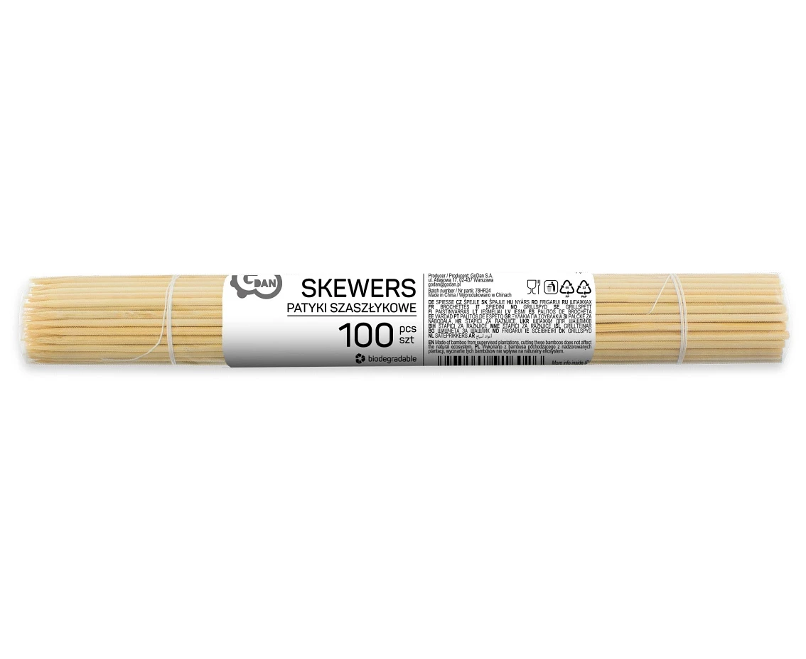 Patyki szaszłykowe - 300*3 mm / 100 szt.