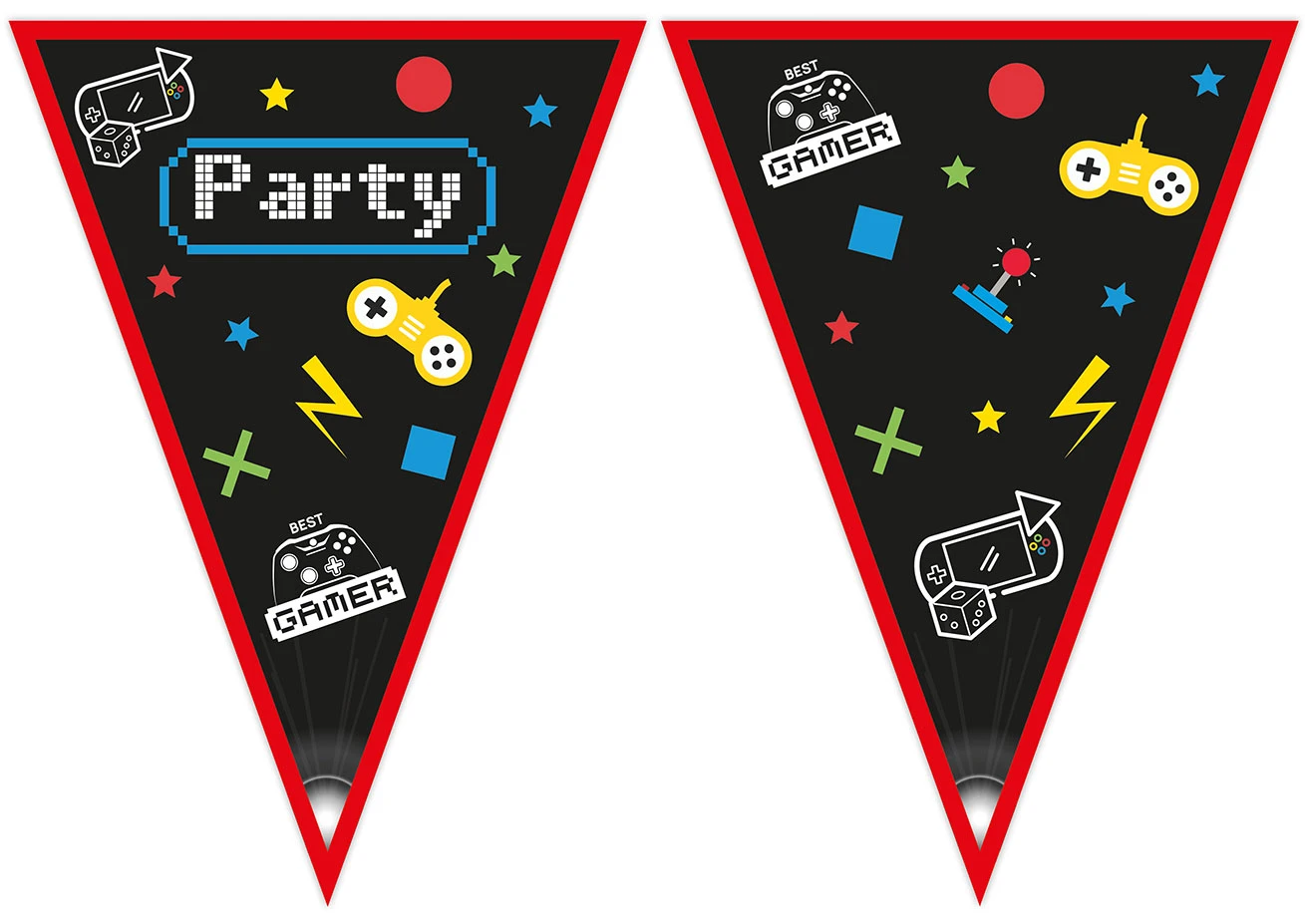 Banner Gaming Party, flagi (papier FSC) KK