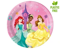 Talerzyki papierowe Princess Live Your Story, next generation 20cm, 8 szt. (plastic-free) (papier FSC) KK