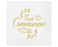 Serwetki First Communion, certyfikat FSC, 33x33 cm/ 20 szt.