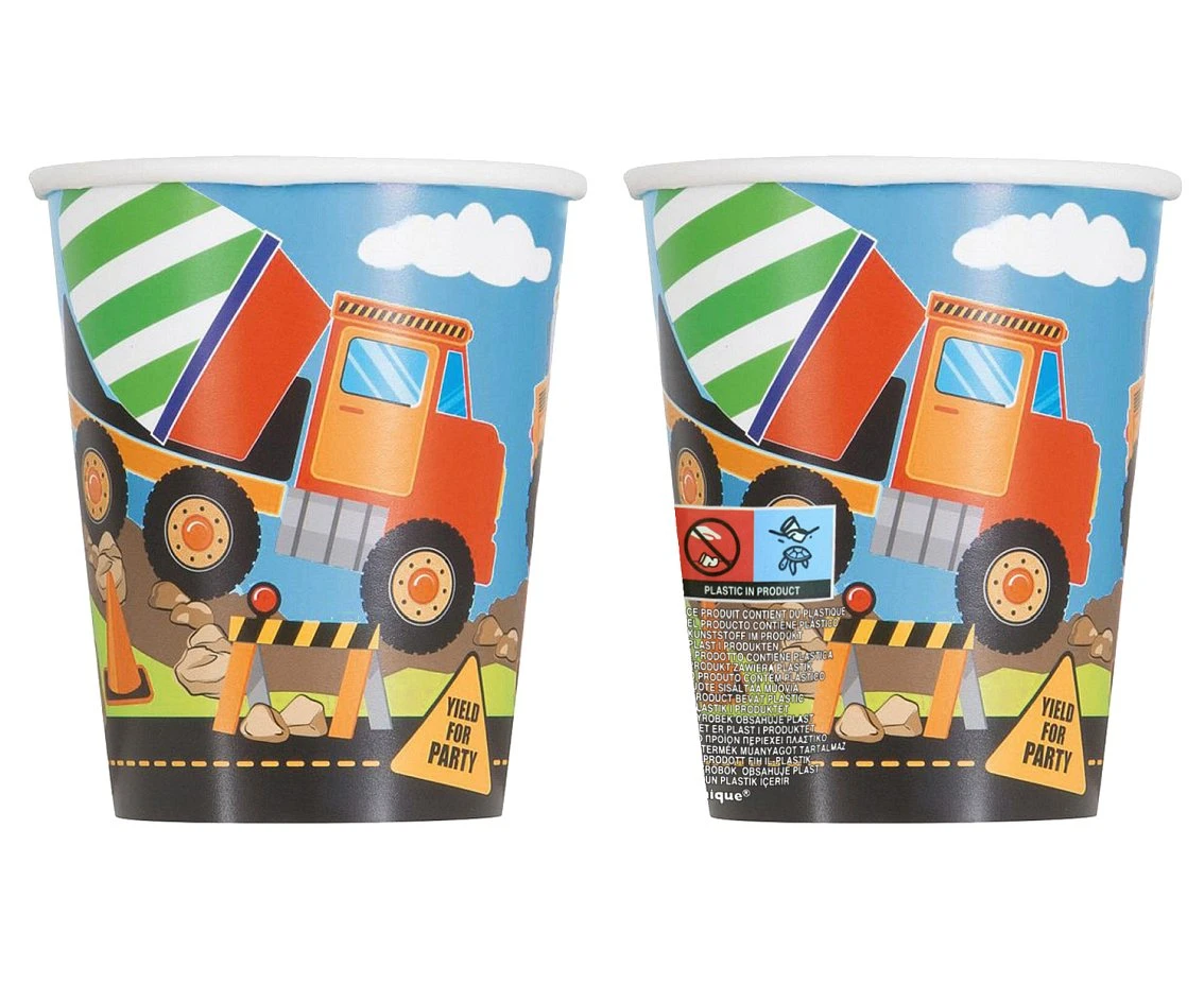 Kubeczki papierowe BUDOWA, 266 ml, 8 szt.(sup label)