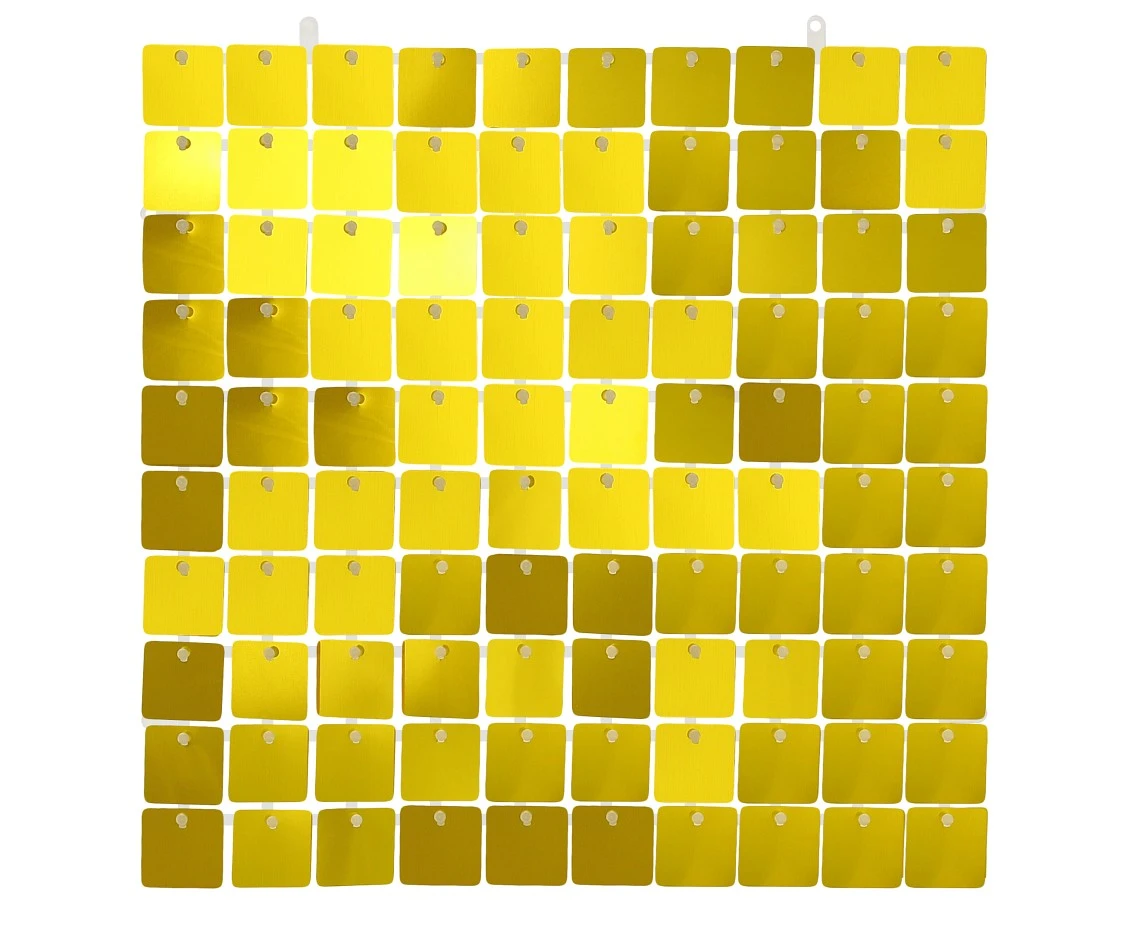 Panel dekoracyjny złoty, przezroczyste tło, 30x30 cm/ 100 kwadratów