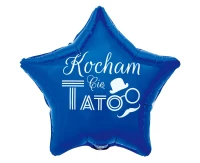 Balon foliowy Kocham Cię Tato (niebieski), 19" KK