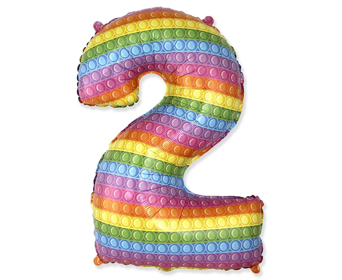 Balon foliowy FX - Number 2 POP IT 69" cm KK, niepakowany