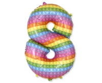 Balon foliowy FX - Number 8 POP IT 69" cm KK, niepakowany