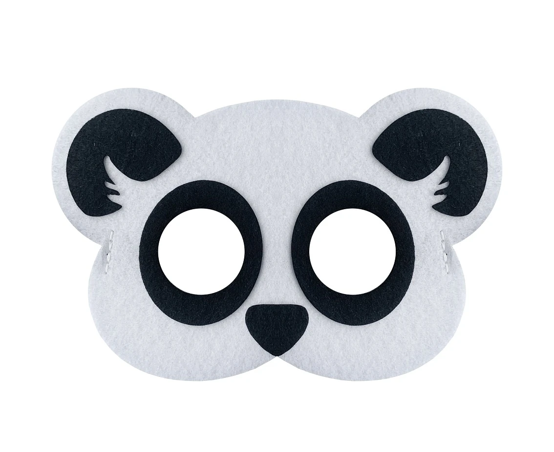 Maska filcowa Panda, 19x12 cm