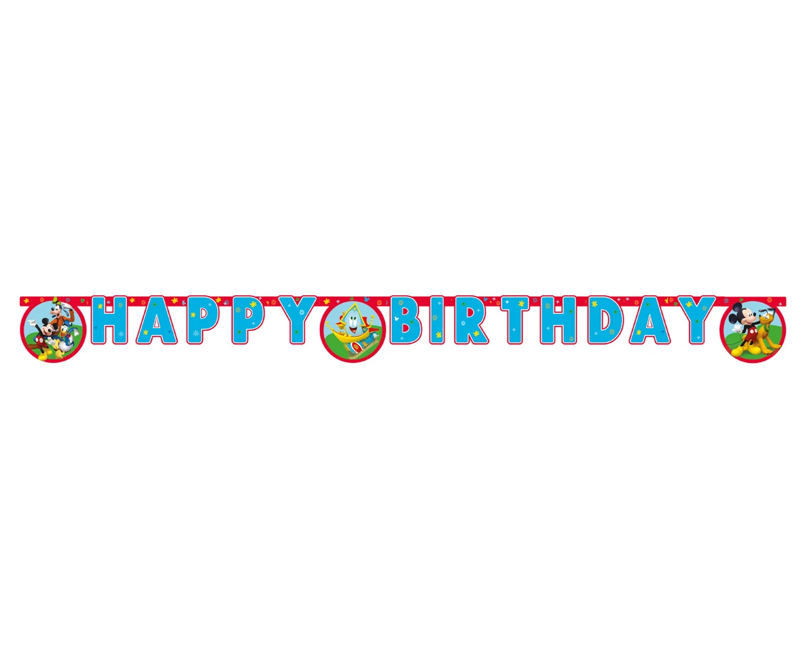Banner "Mickey Rock The House" - Happy Birthday KK