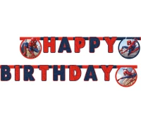 Banner Spiderman Crime Fighter - Happy Birthday KK