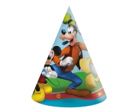 Czapeczki papierowe "Mickey Rock The House" 6 szt. KK