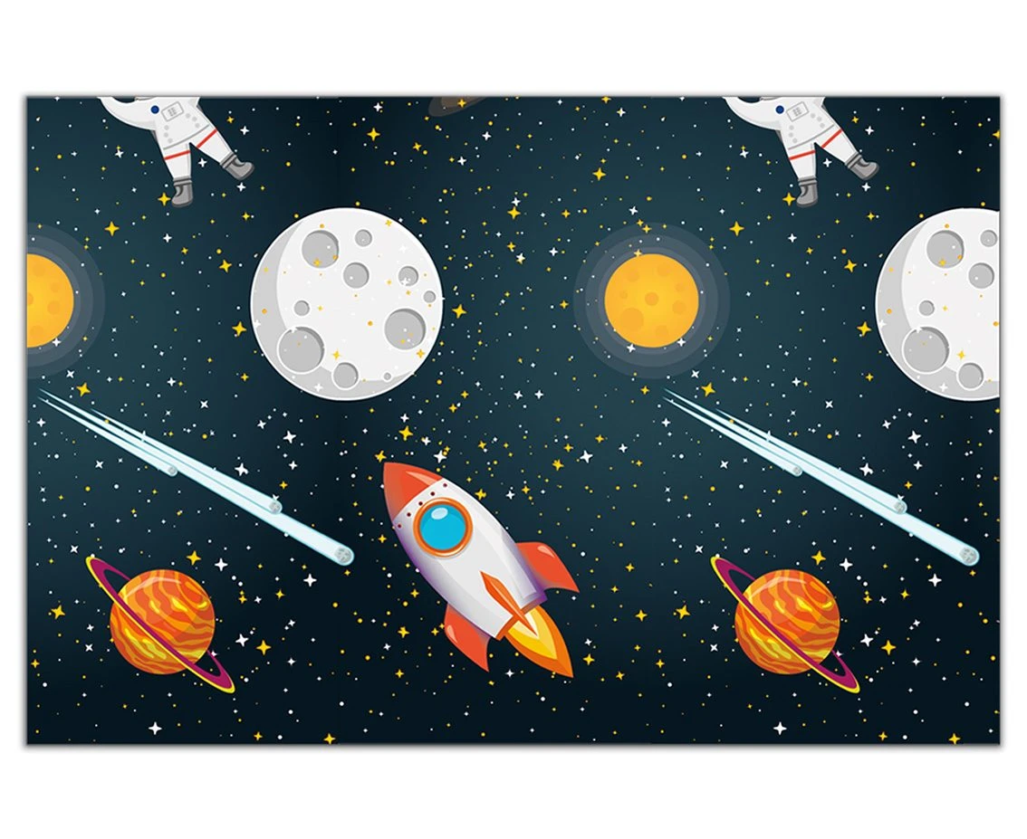 Obrus plastikowy Rocket Space, 120x180 cm KK