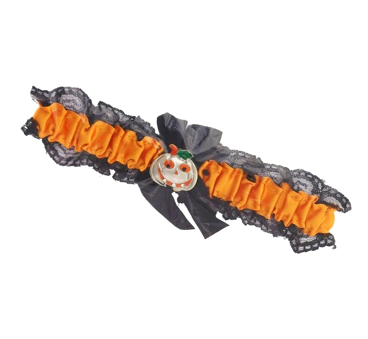 Podwiązka "Halloween" (z dynią)